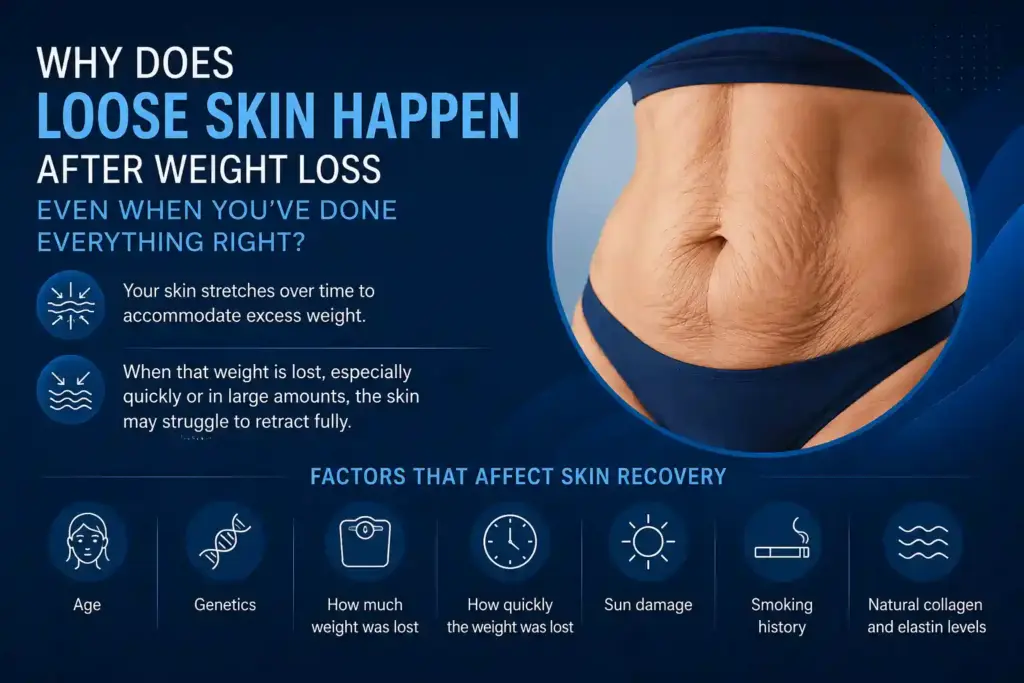Why Does Loose Skin Happen After Weight Loss Even When You’ve Done Everything Right Walthamstow?